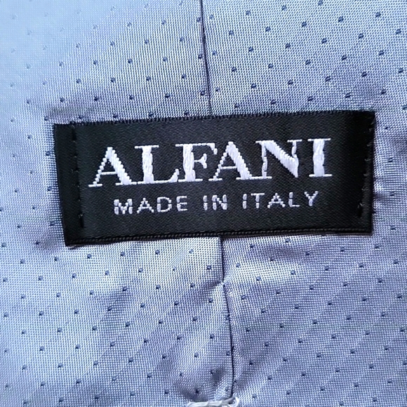 ALFANI Made in Italy Light Blue Tie and Calvin Klein Blue and Gray Neck Tie Lot - Picture 4 of 4